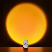 Sunset Projection lamp, Adjustable Bedroom Decor Night Light (White, Sunset) - £14.68 GBP