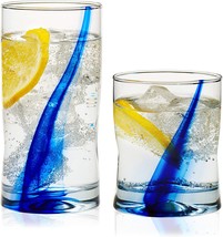 16-Piece Tumbler And Rocks Glass Set By Libbey Blue Ribbon. - £45.53 GBP