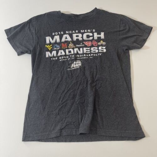 NCAA 2015 Men's March Madness T-Shirt Men's Size M Gray - £7.80 GBP