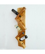 Unique ZigZag Wall Mounted Wine Rack 8 Bottles Holder Storage Display Ho... - £35.05 GBP