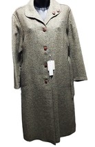 Women&#39;s Coat 80% Wool Micro Texture Regular Size  Tris® Warm and Comfortable - £108.29 GBP+