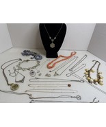 Vintage 22pc  Rhinestone Jewelry Lot Of Unsigned Necklaces - $39.98 CAD