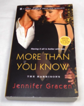 More Than You Know - The Harrisons - Jennifer Gracen - Fiction Novel - $5.93