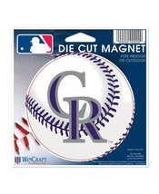 Colorado Rockies Die Cut Logo Baseball Magnet  SET OF TWO CAR AUTO TRUCK... - £12.17 GBP