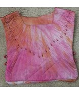 Vintage Satin Vest Bodice Shirt by Ellen Hand Dyed Artisan Made Elegant ... - $70.34 CAD