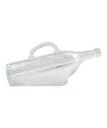 Vintage 1965 London White Dinner Wine Empty Bottle in a Basket with Hand... - £17.72 GBP