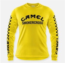 Camel Smokercross motocross enduro trial MTB downhill jersey yellow long... - £28.16 GBP