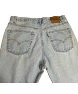 Vintage 501 Jeans Distressed 90s Levis Button Fly Mens USA 40X30 Actual ... - £46.71 GBP