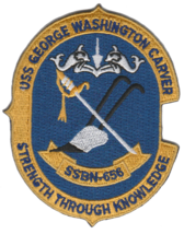 4&quot; Navy Uss George Washington Carver SSBN-656 Naval Ship Embroidered Patch - £23.50 GBP