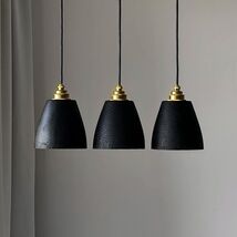 Small Oak Wood Pendant Light, Handmade Modern Chandelier, Mini Kitchen L... - $99.00