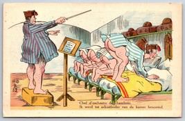 French Military Comic Scatological Orchestra Conductor Farts UNP DB Postcard K1 - £14.67 GBP