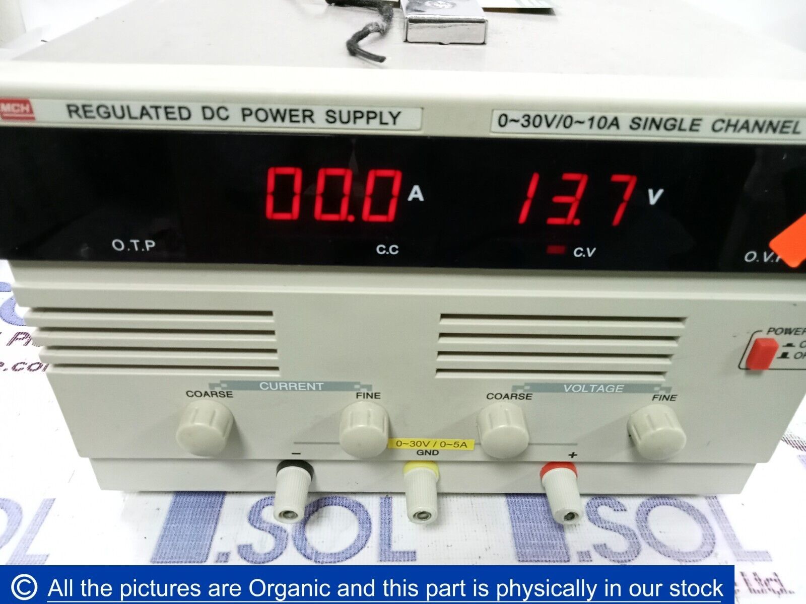 MCH-3010D Réglementé Alimentation Secteur Dc 0 ~ 30V/0 ~10A Simple Canal... - $445.51