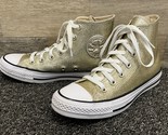 Converse All-Star Chuck Taylor Womens Gold Glitter Hi-Top Shoes ~ Size 7 - $48.37
