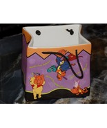 Disney Winnie the Pooh FTD Ceramic Flower Pot Planter Halloween Candy Di... - $539.84 MXN