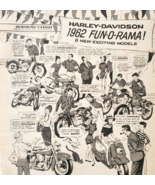 1962 Harley Davidson Motorcycle Fun-O-Rama Advertisement New Bike Models... - $553.22 MXN