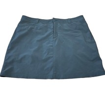 Eddie Bauer Skorts Womens 16 Gray Blue Skirted Shorts Activewear Outdoor Skirt - $14.52