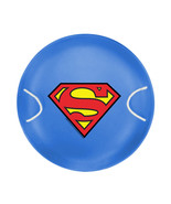 26&quot; Heavy Duty Superman Metal Saucer Sled With Rope Handles, Blue - £52.56 GBP