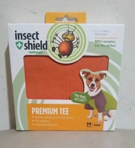 INSECT SHIELD PREMIUM TEE MED PET DOG SHIRT Repels Mosquitoes,  Fleas &amp; ... - £11.29 GBP