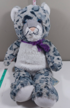 Build a Bear BAB Plush Gray and White Snow Leopard Cheetah Stuffed Anima... - £11.48 GBP