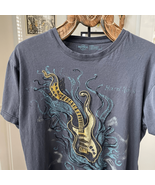 Hard Rock Cafe Boston Abstract Guitar Tshirt L - $238.83 MXN