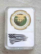 Us Navy Seal Team - Sea Land Air - Naval Special Warfare Command Challenge Coin - £11.20 GBP