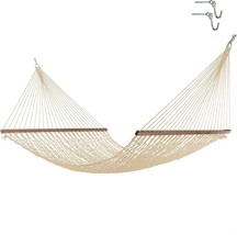 Hatteras Hammocks Deluxe Oatmeal Duracord Rope Hammock With Free, 13 Ft.... - $352.91