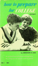 How to Prepare for College (1965) - Abraham H. Lass - Paperback Book - VTG - £5.41 GBP