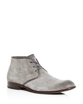 NEW Handmade Men&#39;s Gray Color Designer boot, Men&#39;s Lace Up Chukka Suede Dress bo - £122.01 GBP