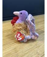 Ty Beanie Babies Tommy the Turkey Plush 10 Years Thanksgiving KG JD - $188.30 MXN