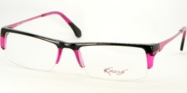 New Kaos 106 1 Black /PINK Eyeglasses Glasses Plastic Frame 52-18-136mm Italy - £59.82 GBP