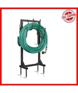 Elegant Black Metal Garden Hose Holder with 6 Hooks - Freestanding &amp; Det... - $1,064.44 MXN