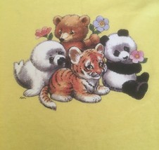 Kid’s T Shirt Wildlife Baby Animals Youth Child&#39;s Children&#39;s Small NWOT ... - $9.49