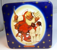 Snickers Christmas Eve Tin empty container Santa Claus with Good boys gi... - $25.25