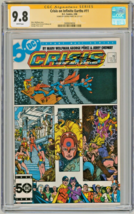 SIGNED CGC SS 9.8 George Perez Cover Art Crisis On Infinite Earths #11 Superman - $296.99