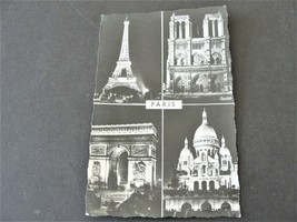 PARIS La Nuit, France- 1961 Postmarked Real Photo Postcard (RPPC). - £6.09 GBP