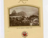 M S Eastern Prince Menu 1931 Furness Prince Line Signatures Rio De Janei... - $27.72