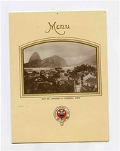 M S Eastern Prince Menu 1931 Furness Prince Line Signatures Rio De Janeiro Cover - £22.15 GBP