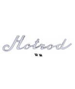 Chrome &quot;Hotrod&quot; Emblem Script Universal Fit Show Car Hot Street Rat Rod - $10.48 CAD