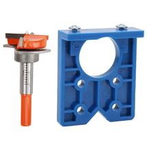 35mm Hinge Hole Clamp Drill Guide Locator Set Hole Opener Door Cabinet A... - £15.10 GBP