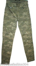 New $225 Designer J Brand Jeans Womens 26 Camouflage Camo Army Dark Green Skinny - £177.41 GBP