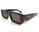 PRADA Sunglasses SPR 06Y 2AU-8C1 Tortoise Rectangular Frames Brown Lenses - $197.99