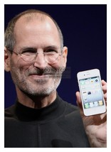 Steve Jobs Posing With Iphone 4 Apple Founder 2010 5X7 Photo - £8.90 GBP
