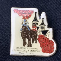 Kentucky Derby Pin 1988 Vintage Pin 80s 114th Horse Race Churchill Downs - £7.86 GBP