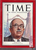 Time Magazine France&#39;s Auriol April 2, 1951 - £15.49 GBP