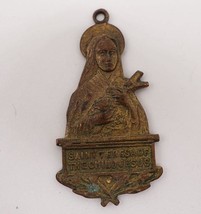 Religieux Médaillon St.Theresa De L Enfant Jésus - $41.51