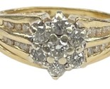 23 Women&#39;s Cluster ring 14kt Yellow Gold 372632 - £320.90 GBP