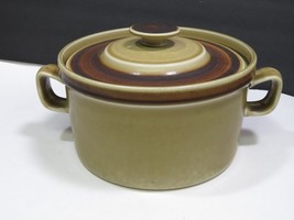 Mid Century Stavangerflint Casserole Pottery Finse Brown Covered Norway ... - £31.53 GBP