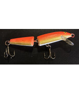 Vintage Rapala Fishing Lure Jointed Floating - Orange and Gold - Finland... - £13.23 GBP