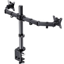 Dual Monitor Stand For 13 To 32 Inch, Heavy Duty Fully Adjustable Monitor Stand  - £51.95 GBP