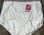Olga Womens Brief Underwear Panties Cotton Blend No Muffin 3-Pair ~ 2XL/9 - £18.69 GBP